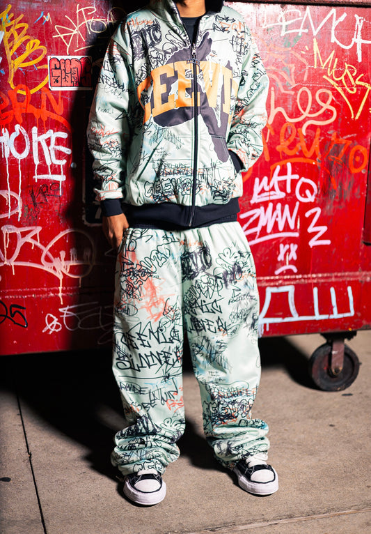 Calligraphy Art Reversible Pants